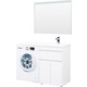 Мебель для ванной Aquanet Токио 120 напольная, правая, белая, под стиральную машину