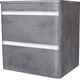 Тумба под раковину Style line Атлантика Люкс 60 2 ящика, бетон тёмный (СС-00002279)