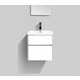 Тумба с раковиной BelBagno Pietra 50 bianco lucido (PIETRA MINI-500AS-2C-SO-BL, BB-500-PM-LVB)