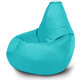 Кресло бескаркасное Mypuff Груша бирюза размер компакт оксфорд bm_372