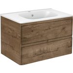 Тумба с раковиной Vincea Vico 80х47 V.Oak (VMC-2V800VO, VCB-2VP800W)