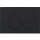 Кнопка смыва BelBagno Sfera черная матовая Tocco Morbido (BB017-SR-NERO.M)