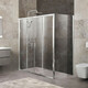 Душевой уголок BelBagno Unique AH-21 180-150х90 прозрачный, хром (UNIQUE-AH-21-150/180-90-C-Cr)