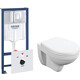 Комплект унитаза Cersanit Delfi TPL с инсталляцией и сиденьем микролифт (S-MZ-DELFI-PL, 38775001)