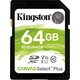 Флеш карта Kingston SDXC 64Gb Class10 SDS2/64GB Canvas Select Plus w/o adapter (SDS2/64GB)