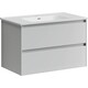 Тумба под раковину Sancos Cento 80 два ящика, белый глянец (CN80W)