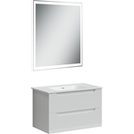 Мебель для ванной Sancos Norma 2.0 80 два ящика, белый глянец