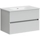 Тумба под раковину Sancos Urban 80 два ящика, белый глянец (UR80W)