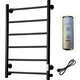 Полотенцесушитель электрический ZOX Прямой ЛЦ 80х50 черный (4630099748017)