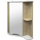Зеркальный шкаф Mixline Корнер 56х68 угловой, левый/правый, дуб (4630099747942)