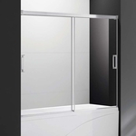 Шторка для ванны Cezares Tandem Soft VF-2 180х145 прозрачная, хром (TANDEM-SOFT-VF-2-180/145-C-Cr-IV)