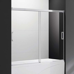 Шторка для ванны Cezares Tandem Soft VF-2 180х145 рифленая Punto, хром (TANDEM-SOFT-VF-2-180/145-P-Cr)