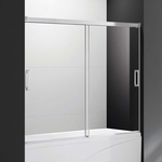 Шторка для ванны Cezares Tandem Soft VF-2 190х145 прозрачная, хром (TANDEM-SOFT-VF-2-190/145-C-Cr-IV)