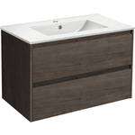 Тумба с раковиной Vincea Gio 80х46 R.Oak (VMC-2G800RO, VBS-13980)