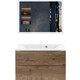 Мебель для ванной Vincea Mia 80х45 V.Oak, белая раковина
