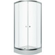 Душевой уголок Triton Альфа-Хром 100х100 с поддоном и сифоном, прозрачный, хром (Щ0000049615)