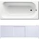 Ванна стальная Kaldewei Eurowa 310-1 150x70 с экраном Emmy Бриз и ножками