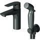 Смеситель для раковины Am.Pm Gem с гигиенической лейкой, черный (F90A03022)