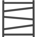 Полотенцесушитель водяной Point Феникс П5 500x600 черный (PN15156B)