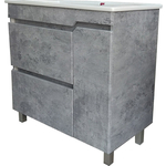 Тумба под раковину Emmy Бостон 85х45 с корзиной для белья, светлый бетон (bost85X)