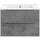 Тумба под раковину Vincea Mia Slim 60х39 Beton (VMC-2MC600S1BT)