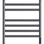 Полотенцесушитель электрический Point Селена П6 500x600 диммер справа, графит премиум (PN16856GR)