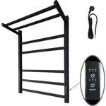 Полотенцесушитель электрический Маргроид В81-10 50x60 правый, с полкой, черный матовый (8110-6050-1083-9005R)
