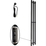 Полотенцесушитель электрический Маргроид Inaro 15x120 левый, черный матовый (Inaro-12012-1049-9005L)