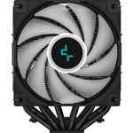 Кулер для процессора DeepCool AG620 BK ARGB (LGA1200/1700/115X/AM5/AM4, TDP 260W, PWM, ARGB Fan 2x120mm, 6 теп. труб) (R-AG620-BKANMN-G-2)