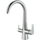 Смеситель для кухни ZorG Steel Hammer SH 819 CR с подключением фильтра, хром