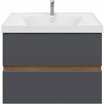 Тумба под раковину Sanstar Graffa 70х44 дуб вотан/графит софт (452.1-1.4.1.)