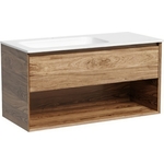 Тумба под раковину Sancos Marmi 1.0 100х45 левая, дуб чарльстон (MR1.0100LECH)