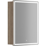 Зеркальный шкаф Sancos Mirror 60х75 подсветка, сенсор, дуб галифакс натуральный (MI60EG)