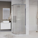 Душевой уголок Grossman Cosmo 90x90 шиншилла, хром (301.K33.02.9090.10.02)