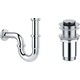 Сифон для раковины Wellsee Drainage System с донным клапаном, хром (182102002)