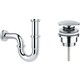 Сифон для раковины Wellsee Drainage System с донным клапаном, хром (182102003)