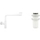 Сифон для раковины Wellsee Drainage System с донным клапаном, матовый белый (182128002)