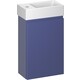 Тумба с раковиной Wellsee WC Area 40х22 подвесная, смеситель слева, матовая синяя (221804002)