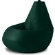 Кресло бескаркасное Mypuff груша, Темно-зеленый, размер XXL- Миди, оксфорд