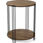 Столик кофейный Sheffilton SHT-CT33 черный муар/светлый орех