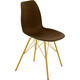 Стул Sheffilton SHT ST29/S37 коричневый ral8014 / золото