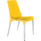 Стул Sheffilton SHT-S75-1 желтый ral1021 / хром лак
