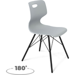 Стул Sheffilton SHT-ST58/S370VP A5-7 серый/черный муар