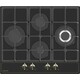 Газовая варочная панель Meferi MGH604BK GLASS RETRO