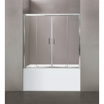 Шторка для ванны BelBagno Uno VF-2-170 прозрачная, хром (UNO-VF-2-170/145-C-Cr)