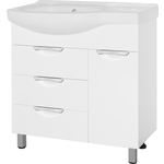 Тумба под раковину Style line Жасмин 82 правая, белая (ЛС-00000527)