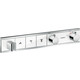 Термостат для ванны Hansgrohe RainSelect на три выхода, для механизма 15311180, белый/хром (15356400)