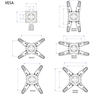 Кронштейн Kromax ATLANTIS-45 white