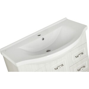 Тумба с раковиной Style line Олеандр-2 Люкс 90 рельеф пастель (ЛС-00000485 + 1WH110790)