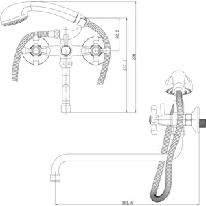 Смеситель для ванны Lemark Promotion (LM6041C)